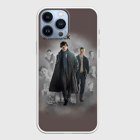 Чехол для iPhone 13 Pro Max с принтом SHERLOCK | ШЕРЛОК в Курске,  |  | Тематика изображения на принте: 221b | bbc | benedict cumberbatch | john watson | mark gatiss | martin freeman | sherlock holmes | steven moffat | бейкер | джон ватсон | мориарти | стрит | шерлок