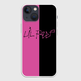 Чехол для iPhone 13 mini с принтом LIL PEEP в Курске,  |  | Тематика изображения на принте: lil peep | lil prince | pink | зарубежная музыка | лил пип | маленький принц