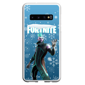 Чехол для Samsung Galaxy S10 с принтом FORTNITE НОВОГОДНИЙ в Курске, Силикон | Область печати: задняя сторона чехла, без боковых панелей | Тематика изображения на принте: 2020 | christmas | fortnite | snow | winter | winter is coming | зима близко | игра | новогодний | новый год | новый год 2020 | персонаж | снег | снежинки | фортнайт | фортнайт новогодний