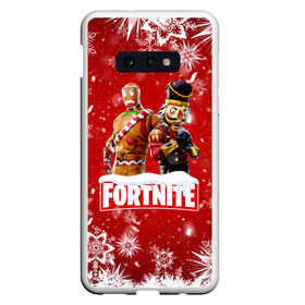 Чехол для Samsung S10E с принтом Новогодний Fortnite в Курске, Силикон | Область печати: задняя сторона чехла, без боковых панелей | Тематика изображения на принте: 2020 | christmas | fortnite | fortnite 2 | fortnite chapter 2 | fortnite2 | fortnite: chapter 2 | new year | snow | winter | игры | новогодний | новый год | фортнайт | фортнайт 2