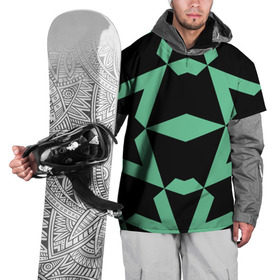Накидка на куртку 3D с принтом Abstract zigzag pattern в Курске, 100% полиэстер |  | Тематика изображения на принте: abstract | background | illusion | patter | абстракт | геометрия | зеленый | зигзаг | иллюзия | паттерн | простой | ромб | фигуры | фон | черный
