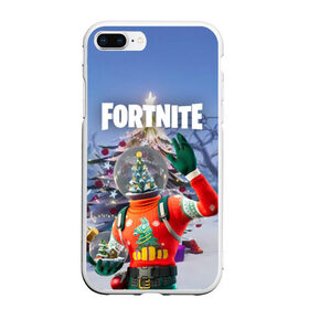 Чехол для iPhone 7Plus/8 Plus матовый с принтом Fortnite Новогодний в Курске, Силикон | Область печати: задняя сторона чехла, без боковых панелей | Тематика изображения на принте: christmas | epic games | fortnite | игры | новый год | рождество | фортнайт