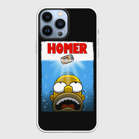 Чехол для iPhone 13 Pro Max с принтом Homer в Курске,  |  | Тематика изображения на принте: bart | beer | family | homer | jaws | lisa | maggie | marge | shark | simpson | simpsons | thesimpsons | акула | барт | гомер | лиза | мардж | мегги | семья | симпсоны | челюсти