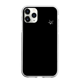 Чехол для iPhone 11 Pro Max матовый с принтом Star в Курске, Силикон |  | Тематика изображения на принте: звезда | модный | пентаграмма | перевернутая | символ | черный