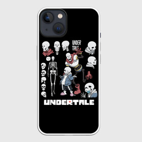 Чехол для iPhone 13 с принтом UNDERTALE в Курске,  |  | chara | frisk | sans | undertale | андертале | андертейл | игра | подземная история | подземная сказка | санс | ундертале | фриск | чара