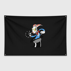 Флаг-баннер с принтом Cuphead - Хопус Покус в Курске, 100% полиэстер | размер 67 х 109 см, плотность ткани — 95 г/м2; по краям флага есть четыре люверса для крепления | cuphead | покус | хопус