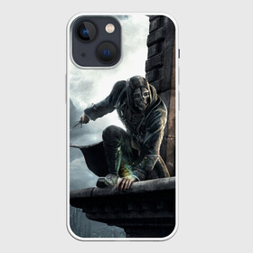 Чехол для iPhone 13 mini с принтом Dishonored в Курске,  |  | Тематика изображения на принте: attano | corvo | dishonored | emily | kaldwin | аттано | колдуин | корво | эмили