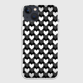 Чехол для iPhone 13 с принтом UNDERTALE в Курске,  |  | chara | frisk | sans | undertale | андертале | андертейл | игра | подземная история | подземная сказка | санс | сердечки | сердце | ундертале | фриск | чара