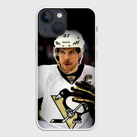 Чехол для iPhone 13 mini с принтом Сидни Кросби в Курске,  |  | canada | crosby | hockey | nhl | penguins | pittsburgh | pittsburgh penguins | usa | канада | кросби | нхл | пингвинз | питтсбург | питтсбург пингвинз | сидни кросби | спорт | сша | хоккей | шайба