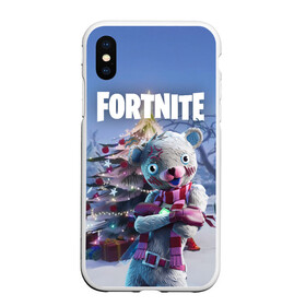 Чехол для iPhone XS Max матовый с принтом Fortnite Новогодний в Курске, Силикон | Область печати: задняя сторона чехла, без боковых панелей | Тематика изображения на принте: christmas | epic games | fortnite | игры | новый год | рождество | фортнайт