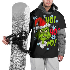 Накидка на куртку 3D с принтом Grinch Face No! No! No! в Курске, 100% полиэстер |  | Тематика изображения на принте: christmas | claus | grinch stole | how the | jingle | merry | santa | гринч | гуманоид | диккенс | ктоград | олени | рождество | снежинки | чарльз