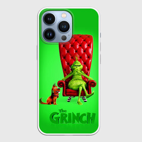 Чехол для iPhone 13 Pro с принтом The Grinch в Курске,  |  | christmas | claus | grinch stole | how the | jingle | merry | santa | гринч | гуманоид | диккенс | ктоград | олени | рождество | снежинки | чарльз