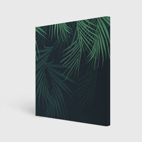 Холст квадратный с принтом Пальмовый узор в Курске, 100% ПВХ |  | джунгли | зелёный | лепестки | лепесток | лес | листья | пальма | пальмы | папоротник | салатовый | тропики | черный