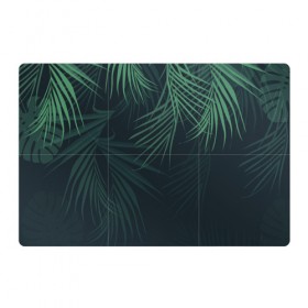 Магнитный плакат 3Х2 с принтом Пальмовый узор в Курске, Полимерный материал с магнитным слоем | 6 деталей размером 9*9 см | джунгли | зелёный | лепестки | лепесток | лес | листья | пальма | пальмы | папоротник | салатовый | тропики | черный