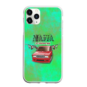 Чехол для iPhone 11 Pro Max матовый с принтом Mafia в Курске, Силикон |  | 2107 | mafia | бандиты | ваз | мафия | машины | семерка | таз | тазы