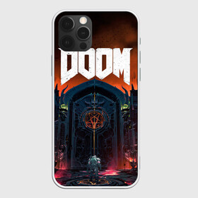 Чехол для iPhone 12 Pro с принтом DOOM - Hellgate в Курске, силикон | область печати: задняя сторона чехла, без боковых панелей | doom | eternal | game | gate | hell | horror | ад | врата | дум | игра | персонаж | хоррор | шутер