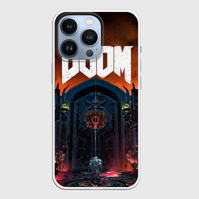 Чехол для iPhone 13 Pro с принтом DOOM   Hellgate в Курске,  |  | doom | eternal | game | gate | hell | horror | ад | врата | дум | игра | персонаж | хоррор | шутер