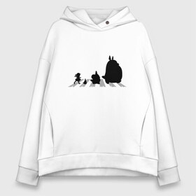 Женское худи Oversize хлопок с принтом Totoro Beatles в Курске, френч-терри — 70% хлопок, 30% полиэстер. Мягкий теплый начес внутри —100% хлопок | боковые карманы, эластичные манжеты и нижняя кромка, капюшон на магнитной кнопке | abbey road | beatles | forest | friend | ghibli | japan | keeper | miyazaki | music | nature | neigbor | neighbo | rock | totoro | анимация | аниме | битлз | гибли | друг | животные | лес | любовь | милый | мир | миядзаки | музыка | мульт | мультфильм | п