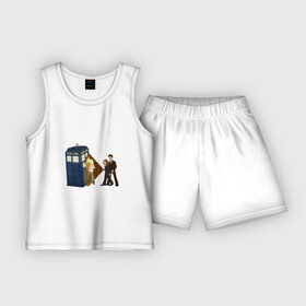 Детская пижама с шортами хлопок с принтом Доктор Кто  The X Files в Курске,  |  | doctor who | the x files | доктор кто | секретные материалы | сериал  doctor who | сериал доктор кто | сериалы | фильмы