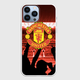 Чехол для iPhone 13 Pro Max с принтом Manchester United в Курске,  |  | Тематика изображения на принте: champions | football | manchester | manchester united | soccer | uefa | united | world cup | лига чемпионов | манчестер | манчестер юнайтед | форма | формы | футбол | юнайтед