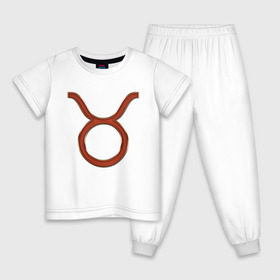 Детская пижама хлопок с принтом Телец (Taurus) в Курске, 100% хлопок |  брюки и футболка прямого кроя, без карманов, на брюках мягкая резинка на поясе и по низу штанин
 | 