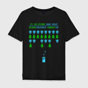 Мужская футболка хлопок Oversize с принтом Доктор Кто в Курске, 100% хлопок | свободный крой, круглый ворот, “спинка” длиннее передней части | doctor who | time lord | доктор | доктор кто | повелитель времени