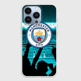 Чехол для iPhone 13 Pro с принтом Manchester City в Курске,  |  | Тематика изображения на принте: champions | city | football | manchester | manchester city | soccer | uefa | world cup | лига чемпионов | манчестер | манчестер сити | сити | форма | формы | футбол