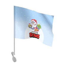 Флаг для автомобиля с принтом Brawl Stars. Christmas Barley в Курске, 100% полиэстер | Размер: 30*21 см | bo | brawl | brock | bull | colt | dynamike | elprimo | jessie | leon | moba | nita | shelly | stars | бо | брок | булл | джесси | динамайк | кольт | леон | нита | шелли | эльпримо