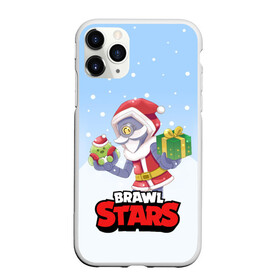 Чехол для iPhone 11 Pro Max матовый с принтом Brawl Stars Christmas Barley в Курске, Силикон |  | Тематика изображения на принте: bo | brawl | brock | bull | colt | dynamike | elprimo | jessie | leon | moba | nita | shelly | stars | бо | брок | булл | джесси | динамайк | кольт | леон | нита | шелли | эльпримо