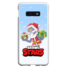 Чехол для Samsung S10E с принтом Brawl Stars Christmas Barley в Курске, Силикон | Область печати: задняя сторона чехла, без боковых панелей | bo | brawl | brock | bull | colt | dynamike | elprimo | jessie | leon | moba | nita | shelly | stars | бо | брок | булл | джесси | динамайк | кольт | леон | нита | шелли | эльпримо