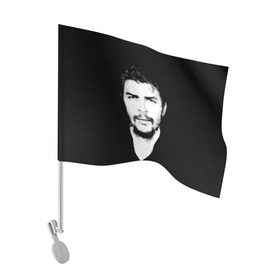 Флаг для автомобиля с принтом Че Гевара в Курске, 100% полиэстер | Размер: 30*21 см | che | cuba | guevara | revolution | бунтарь | коммунизм | куба | революция | свобода | советский | союз | ссср | че гевара