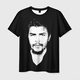 Мужская футболка 3D с принтом Че Гевара в Курске, 100% полиэфир | прямой крой, круглый вырез горловины, длина до линии бедер | che | cuba | guevara | revolution | бунтарь | коммунизм | куба | революция | свобода | советский | союз | ссср | че гевара