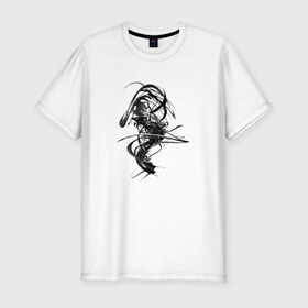 Мужская футболка хлопок Slim с принтом Темная Энергия в Курске, 92% хлопок, 8% лайкра | приталенный силуэт, круглый вырез ворота, длина до линии бедра, короткий рукав | Тематика изображения на принте: вихрь | темная энергия | тьма