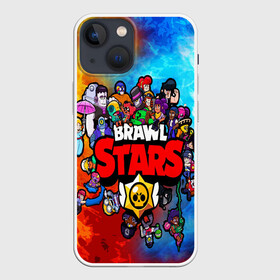 Чехол для iPhone 13 mini с принтом BrawlStars All heroes в Курске,  |  | brawlstars | leon | битваогней | бравлстарc | игра | игры | леон | мультик