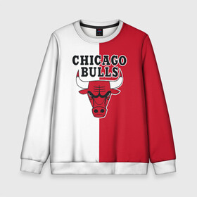 Детский свитшот 3D с принтом CHICAGO BULLS в Курске, 100% полиэстер | свободная посадка, прямой крой, мягкая тканевая резинка на рукавах и понизу свитшота | bulls | chicago | chicago bulls | nba | red bulls | usa | америка | быки | нба | сша | чикаго буллс