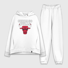 Женский костюм хлопок Oversize с принтом CHICAGO BULLS в Курске,  |  | bulls | chicago | chicago bulls | nba | red bulls | usa | америка | быки | нба | сша | чикаго буллс