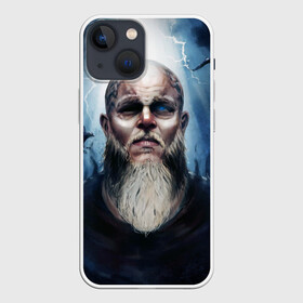 Чехол для iPhone 13 mini с принтом ragnar в Курске,  |  | ragnar | raven | travis fimmel | vikings | викинги | вороны | норвегия | рагнар лодброк | скандинавия | трэвис фиммел