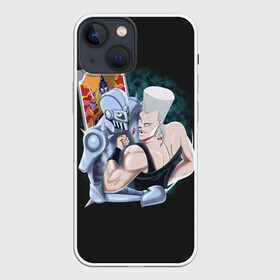 Чехол для iPhone 13 mini с принтом Приключения ДжоДжо в Курске,  |  | aureo | battle tendency | blood | crusaders | dio | giorno | giovanna | golden | jjba | jojo memes | jojos | jotaro | manga | phantom | stardust | vento aureo | wind | джо джо | манга