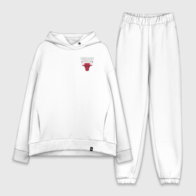 Женский костюм хлопок Oversize с принтом CHICAGO BULLS в Курске,  |  | bulls | chicago | chicago bulls | nba | red bulls | usa | америка | быки | нба | сша | чикаго буллс