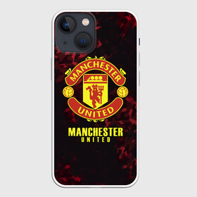 Чехол для iPhone 13 mini с принтом Manchester United в Курске,  |  | champions | football | manchester | manchester united | soccer | uefa | united | world cup | лига чемпионов | манчестер | манчестер юнайтед | форма | формы | футбол | юнайтед