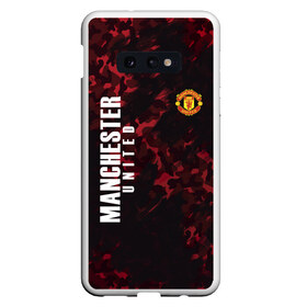 Чехол для Samsung S10E с принтом Manchester United в Курске, Силикон | Область печати: задняя сторона чехла, без боковых панелей | Тематика изображения на принте: champions | football | manchester | manchester united | soccer | uefa | united | world cup | лига чемпионов | манчестер | манчестер юнайтед | форма | формы | футбол | юнайтед