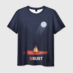 Мужская футболка 3D с принтом Rust в Курске, 100% полиэфир | прямой крой, круглый вырез горловины, длина до линии бедер | multiplayer | rpg | rust | выживание | игра rust | игра раст | игры | многопользовательская игра | мультиплеер | раст | рпг | симулятор | симулятора выживания