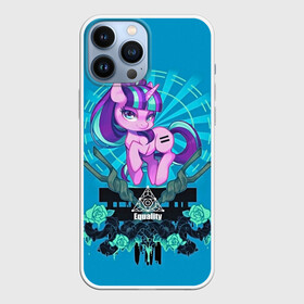 Чехол для iPhone 13 Pro Max с принтом Мой маленький пони в Курске,  |  | applejack | little | magic | mlp | my | pinkie pie | pony | rainbow dash | rarity | twilight | дракон | дружба | единорог | искорка | пони | селестия | спайк | сумеречная | это чудо