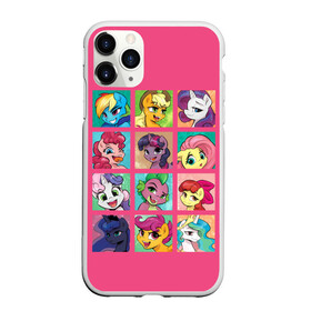 Чехол для iPhone 11 Pro Max матовый с принтом My little pony в Курске, Силикон |  | Тематика изображения на принте: applejack | little | magic | mlp | my | pinkie pie | pony | rainbow dash | rarity | sto luchshih detskih printov | twilight | дракон | дружба | единорог | искорка | пони | селестия | спайк | сумеречная | это чудо