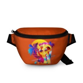 Поясная сумка 3D с принтом My little pony в Курске, 100% полиэстер | плотная ткань, ремень с регулируемой длиной, внутри несколько карманов для мелочей, основное отделение и карман с обратной стороны сумки застегиваются на молнию | applejack | little | magic | mlp | my | pinkie pie | pony | rainbow dash | rarity | sto luchshih detskih printov | twilight | дракон | дружба | единорог | искорка | пони | селестия | спайк | сумеречная | это чудо