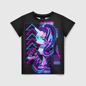 Детская футболка 3D с принтом Мой маленький пони в Курске, 100% гипоаллергенный полиэфир | прямой крой, круглый вырез горловины, длина до линии бедер, чуть спущенное плечо, ткань немного тянется | applejack | little | magic | mlp | my | pinkie pie | pony | rainbow dash | rarity | twilight | дракон | дружба | единорог | искорка | пони | селестия | спайк | сумеречная | это чудо