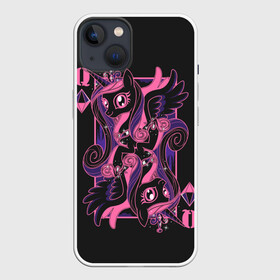 Чехол для iPhone 13 с принтом My little pony в Курске,  |  | applejack | little | magic | mlp | my | pinkie pie | pony | rainbow dash | rarity | twilight | дракон | дружба | единорог | искорка | пони | селестия | спайк | сумеречная | это чудо