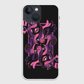 Чехол для iPhone 13 mini с принтом My little pony в Курске,  |  | applejack | little | magic | mlp | my | pinkie pie | pony | rainbow dash | rarity | twilight | дракон | дружба | единорог | искорка | пони | селестия | спайк | сумеречная | это чудо