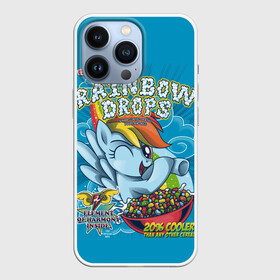 Чехол для iPhone 13 Pro с принтом Rainbow brops в Курске,  |  | applejack | little | magic | mlp | my | pinkie pie | pony | rainbow dash | rarity | twilight | дракон | дружба | единорог | искорка | пони | селестия | спайк | сумеречная | это чудо