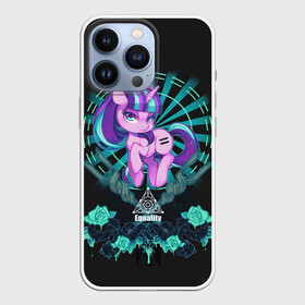 Чехол для iPhone 13 Pro с принтом My little pony в Курске,  |  | applejack | little | magic | mlp | my | pinkie pie | pony | rainbow dash | rarity | twilight | дракон | дружба | единорог | искорка | пони | селестия | спайк | сумеречная | это чудо